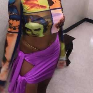 Nylon Stretch Cover Up and Beach Tee